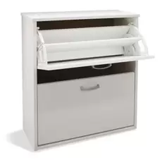 Oferta de Zapatero 2 puertas montado Eco blanco 60 x 74 cm. por 89€ en Ahorro Total