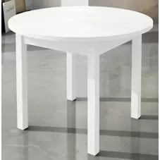 Oferta de Mesa comedor extensible blanca 95 cm. por 209€ en Ahorro Total