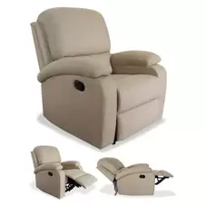 Oferta de Sillón relax reclinable Colmenar beige por 199€ en Ahorro Total