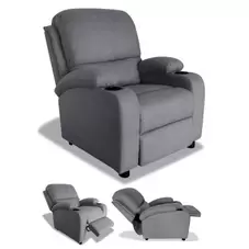 Oferta de Sillón relax siesta Pushback gris por 199€ en Ahorro Total