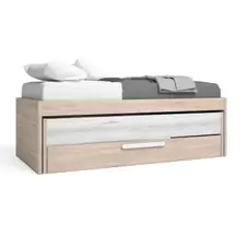 Oferta de Cama juvenil dos camas Flash 212x98 colores sahara/albo por 259€ en Ahorro Total