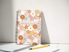 Oferta de Libreta flores - Happiness por 5€ en Ale-Hop