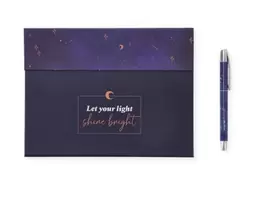 Oferta de Pack planner y bolígrafo - Let your light shine bright por 9€ en Ale-Hop