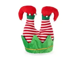 Oferta de Gorro navideño con forma de piernas de duende por 8€ en Ale-Hop