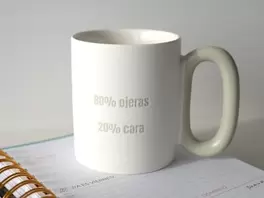 Oferta de Taza asa ancha 340ml - 80% ojeras por 8€ en Ale-Hop