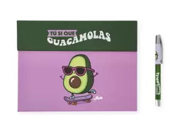 Oferta de Pack planner y bolígrafo - Tú si que guacamolas por 9€ en Ale-Hop