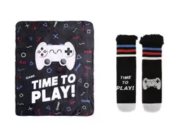 Oferta de Pack manta y calcetines - Time to play por 26€ en Ale-Hop