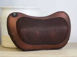 Oferta de Cojín de masaje inalámbrico polipiel cobre por 35€ en Ale-Hop