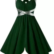 Oferta de Vestido de mujer verde por 58,1€ en Aliexpress