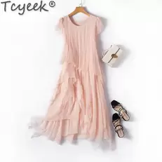 Oferta de Tcyeek-Vestidos elegantes para Mujer por 44,9€ en Aliexpress