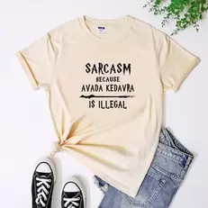 Oferta de Camiseta de sarcasmo para hombre y mujer por 11,65€ en Aliexpress