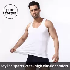 Oferta de Chaleco de algodón puro para hombre por 1,43€ en Aliexpress