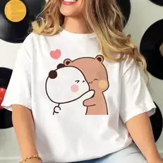 Oferta de Camiseta estampada de Bubu y Dudu para mujer por 0,99€ en Aliexpress