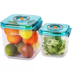 Oferta de AIGOSTAR Recipientes Para Envasar al Vacío. Conservación y Almacenamiento de Alimentos.  Material Duradero de Grado Alimentario.(Pack de 2 Unidades de Distintos Tamaños: L144*W130*H129mm/L172*W158*... por 18,49€ en Aliexpress