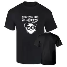 Oferta de BCC Camiseta Premium LENDAKARIS Muertos Oso Panda Punk Algodon Calidad 190grs por 12,49€ en Aliexpress