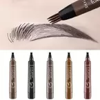 Oferta de Waterproof Eyebrow Pen, Microblading Eyebrow Pencil With 4 Split Head, Natural Looking Brows Makeup ( 5 Colors) por 3,66€ en Aliexpress