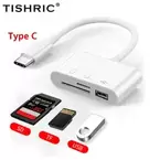 Oferta de TISHRIC Micro USB Type C Adapter USB TF SD Card Reader USB-C Memory Card Adapter For Macbook Samsung Huawei XiaoMi Laptop Phone por 1,87€ en Aliexpress