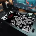 Oferta de Japanese Dragon Large Gaming Mousepad XXL Keyboard Gamer Mouse Pad on The Table Speed Desk Mat Anime 900x400 700X300 Mouse Mats por 2,19€ en Aliexpress