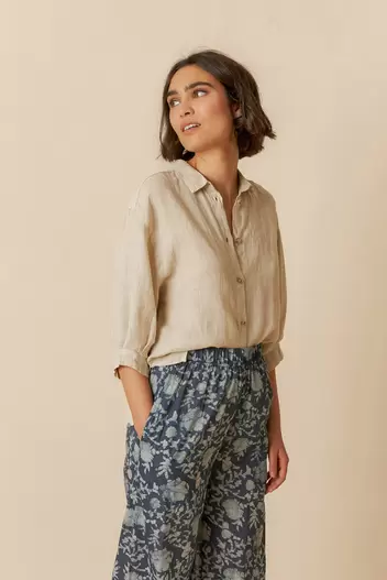 Oferta de CAMISA LINO CORTE BOX por 99,9€ en Indi & Cold