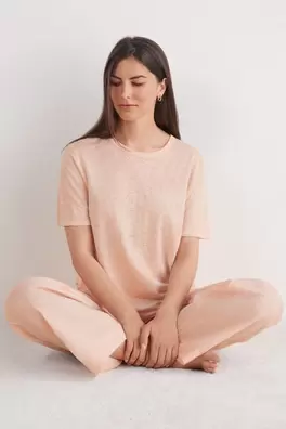 Oferta de Camiseta de Manga Corta de Lino por 35,9€ en Intimissimi