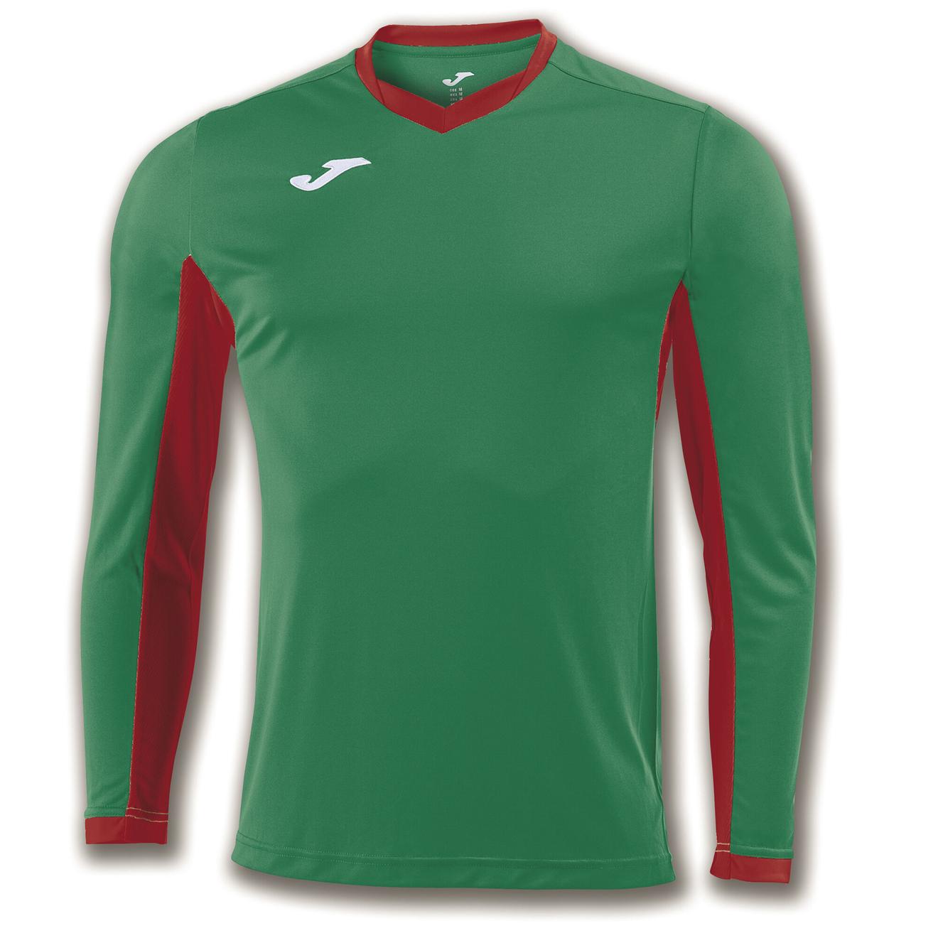 Oferta de Camiseta manga larga hombre Championship IV verde rojo por 6,24€ en Joma