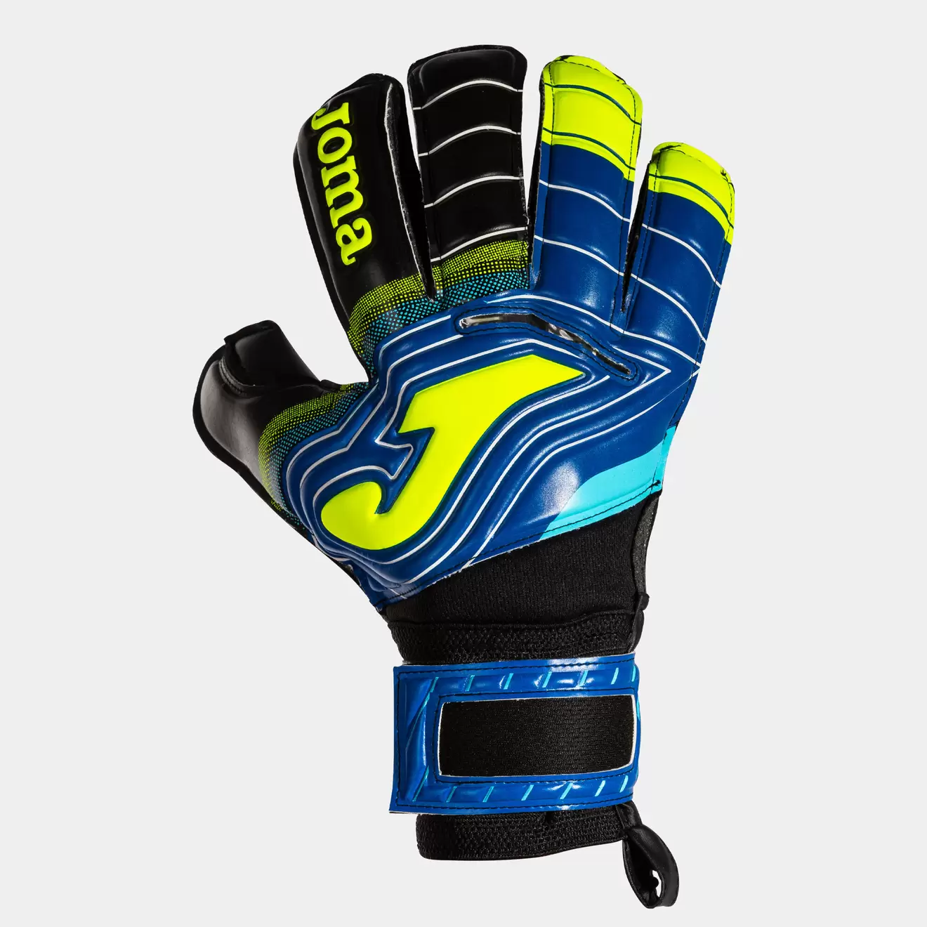 Oferta de Guantes portero fútbol Brave negro azul por 37,8€ en Joma