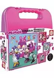 Oferta de Puzzle Progresivos Minnie 12-16-20-25 con Maletín por 7,19€ en Juguetilandia