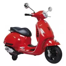 Oferta de Moto Vespa Roja Eléctrica para Niños por 169,99€ en Juguetoon