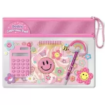 Oferta de Estuche Escolar con Doble Compartimento y Accesorios por 17,99€ en Juguetoon