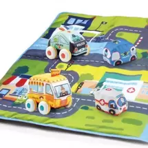 Oferta de Alfombra de Tela con Coches para Bebé por 49,99€ en Juguetoon