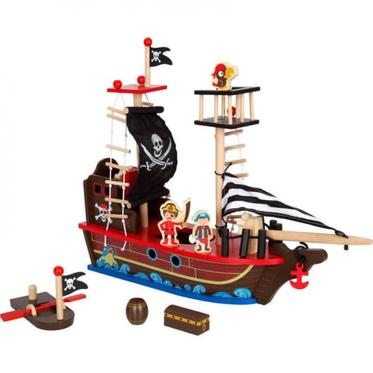 Oferta de Nenittos Barco Pirata de Madera por 29,99€ en Juguettos