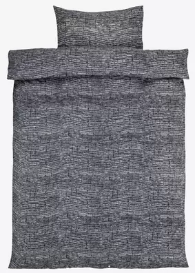 Oferta de Juego funda nórdica franela FILIPPA 155x220 gris por 10€ en JYSK