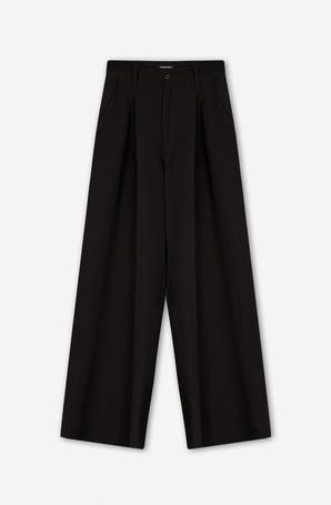 Oferta de Pantalón Wide Leg Pinzas Black por 55,9€ en Kaotiko