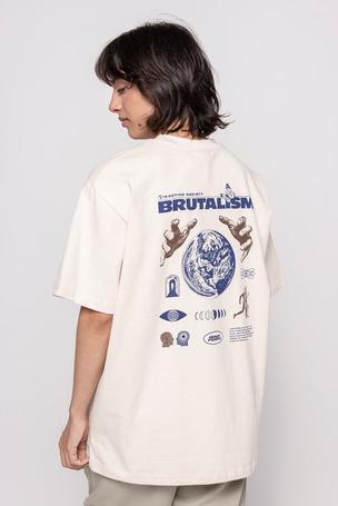 Oferta de Camiseta Brutalism Organic Cotton Ivory por 39,9€ en Kaotiko