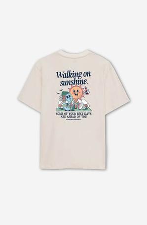 Oferta de Camiseta Organic Cotton Walking On Sunshine Tabacco por 39,9€ en Kaotiko