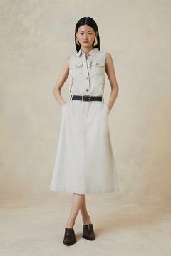 Oferta de The Founder Tailored Sleeveless Midi Dress por 175,2€ en Karen Millen