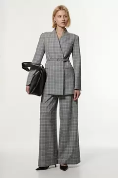 Oferta de Grey Check Tailored Suit Set por 179€ en Karen Millen