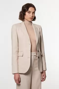 Oferta de Herringbone Single Breasted Tailored Blazer por 259€ en Karen Millen