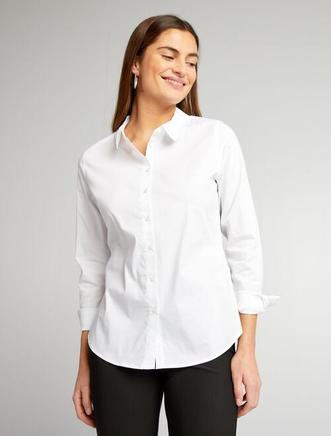 Oferta de Camisa ajustada con cuello italiano por 10€ en Kiabi
