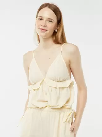 Oferta de Top con tirantes finos regulables por 12€ en Kiabi