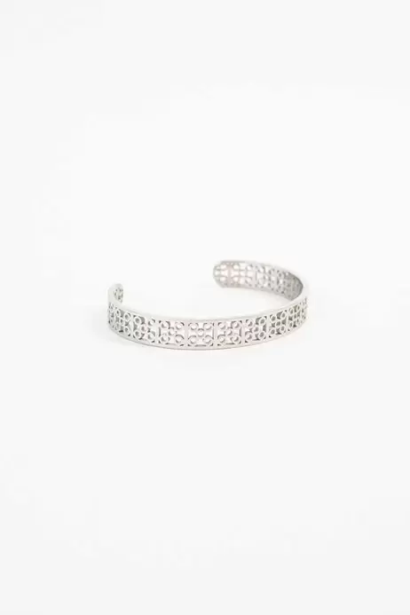 Oferta de Pulsera rígida plata por 7,99€ en Kimod