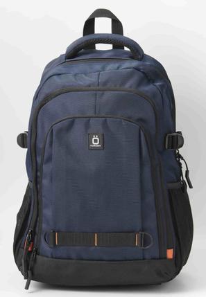 Oferta de Koröshi backpack with three zippered compartments, one for a laptop, with Navy interior pockets por 39,99€ en Koröshi