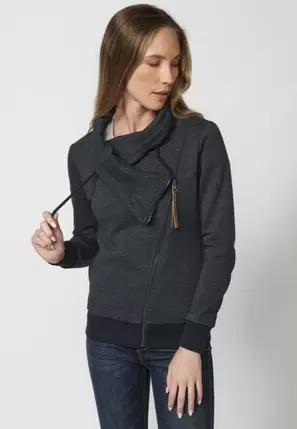 Oferta de Women's Turn Down Collar Long Sleeve Sweatshirt Jacket por 59,99€ en Koröshi