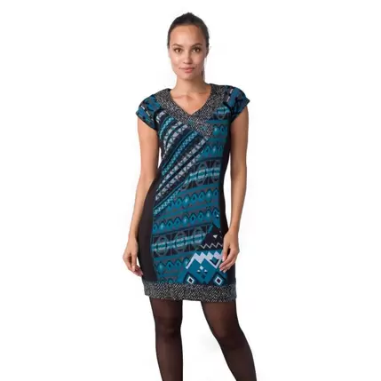 Oferta de Vestido m/c combinado tricot por 45,99€ en Koröshi