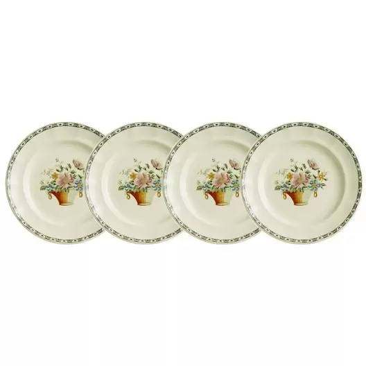 Oferta de Set de 4 platos de postre colección Canasto Floral por 71,93€ en La Cartuja de Sevilla