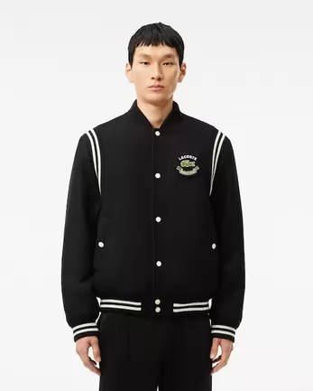 Oferta de Chaqueta Varsity con insignia en contraste de lana por 550€ en Lacoste