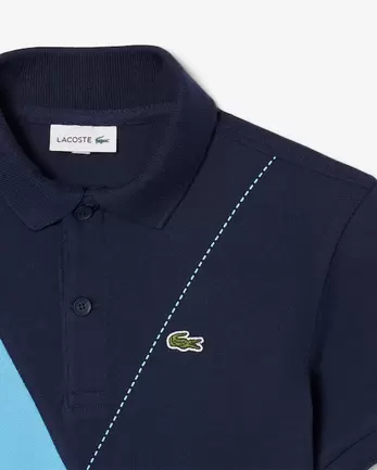 Oferta de Polo de minipiqué con rombos en contraste por 70€ en Lacoste