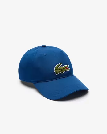 Oferta de Gorra de sarga de algodón con insignia de cocodrilo por 65€ en Lacoste