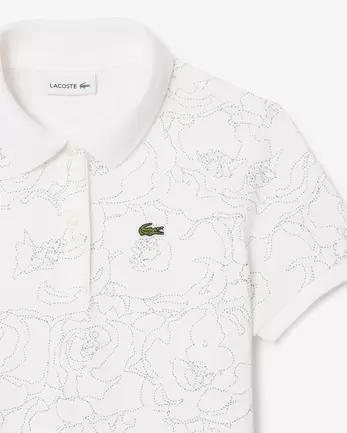 Oferta de Vestido de piqué con estampado floral por 90€ en Lacoste