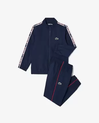 Oferta de Chándal de tenis de tafetán diamantado ligero por 170€ en Lacoste